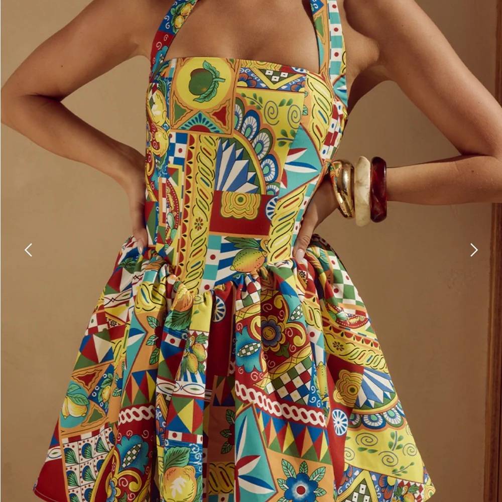 NWT Colorful Geometric Print Dress